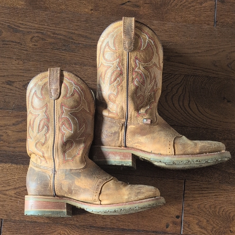 Double H Tan Cowboy Boots
